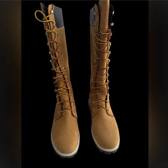 Timberland Brown Lace-Up Boots - Picture 1 of 7